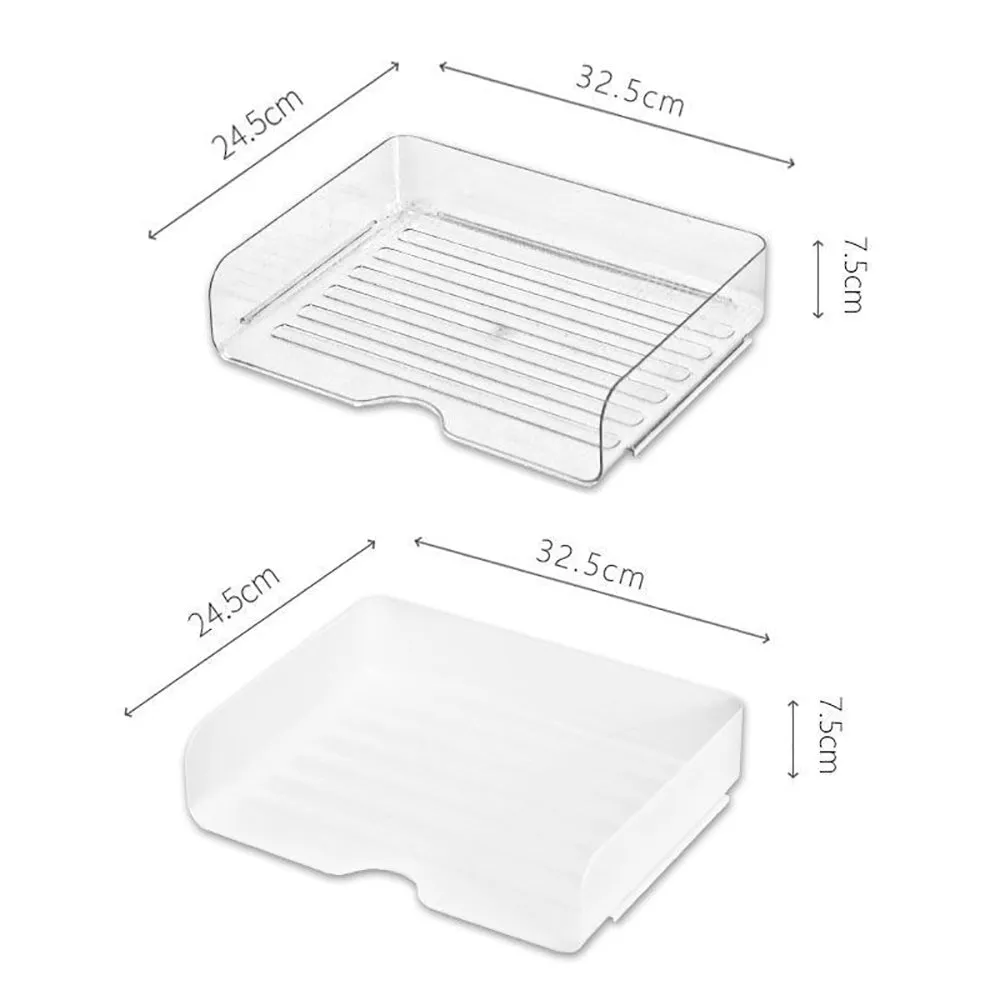 2Pack Desktop Organizer Stationery Sundry Paper Voucher Storage Office Desk File Rack(White)