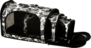 A&E Cage Company Large - Soft Sided Travel Carrier, BLACK LEAF