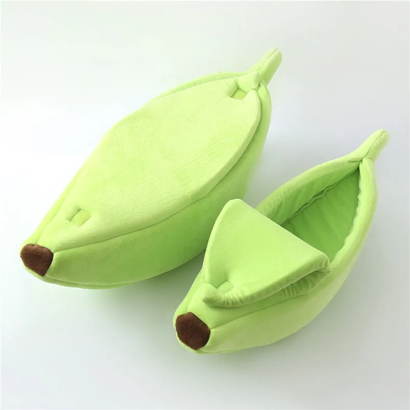 Banana Cat Bed House Cozy Mat