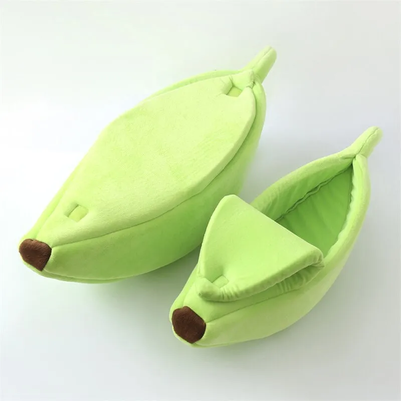 Banana Cat Bed House Cozy Mat