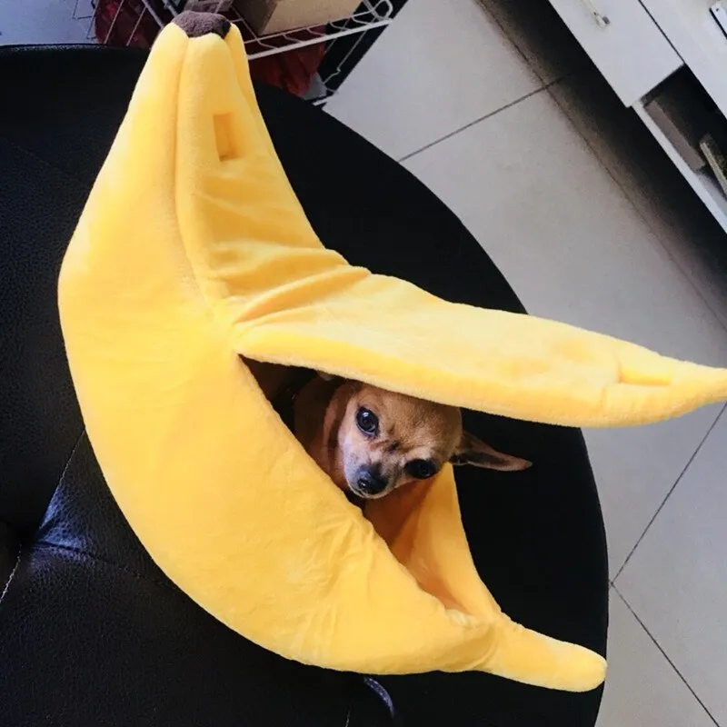 Banana Cat Bed House Cozy Mat
