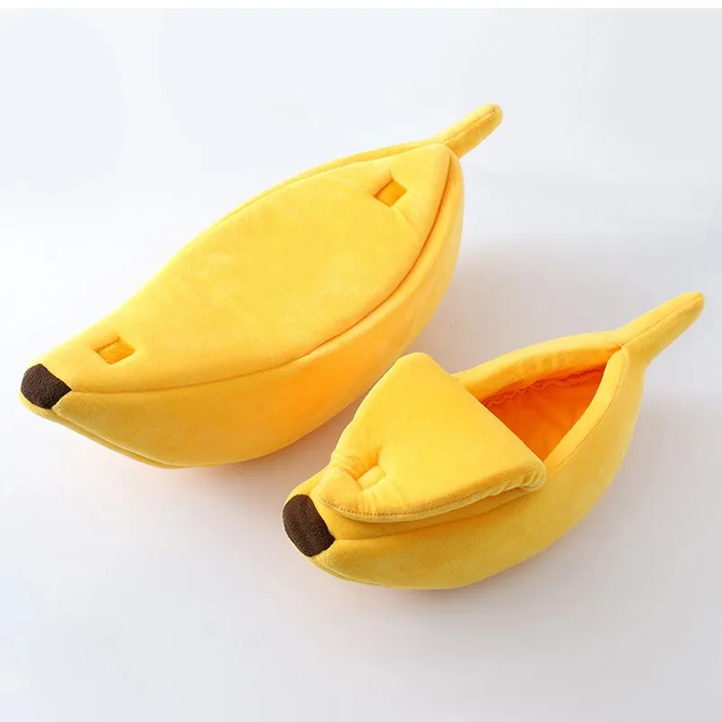 Banana Cat Bed House Cozy Mat