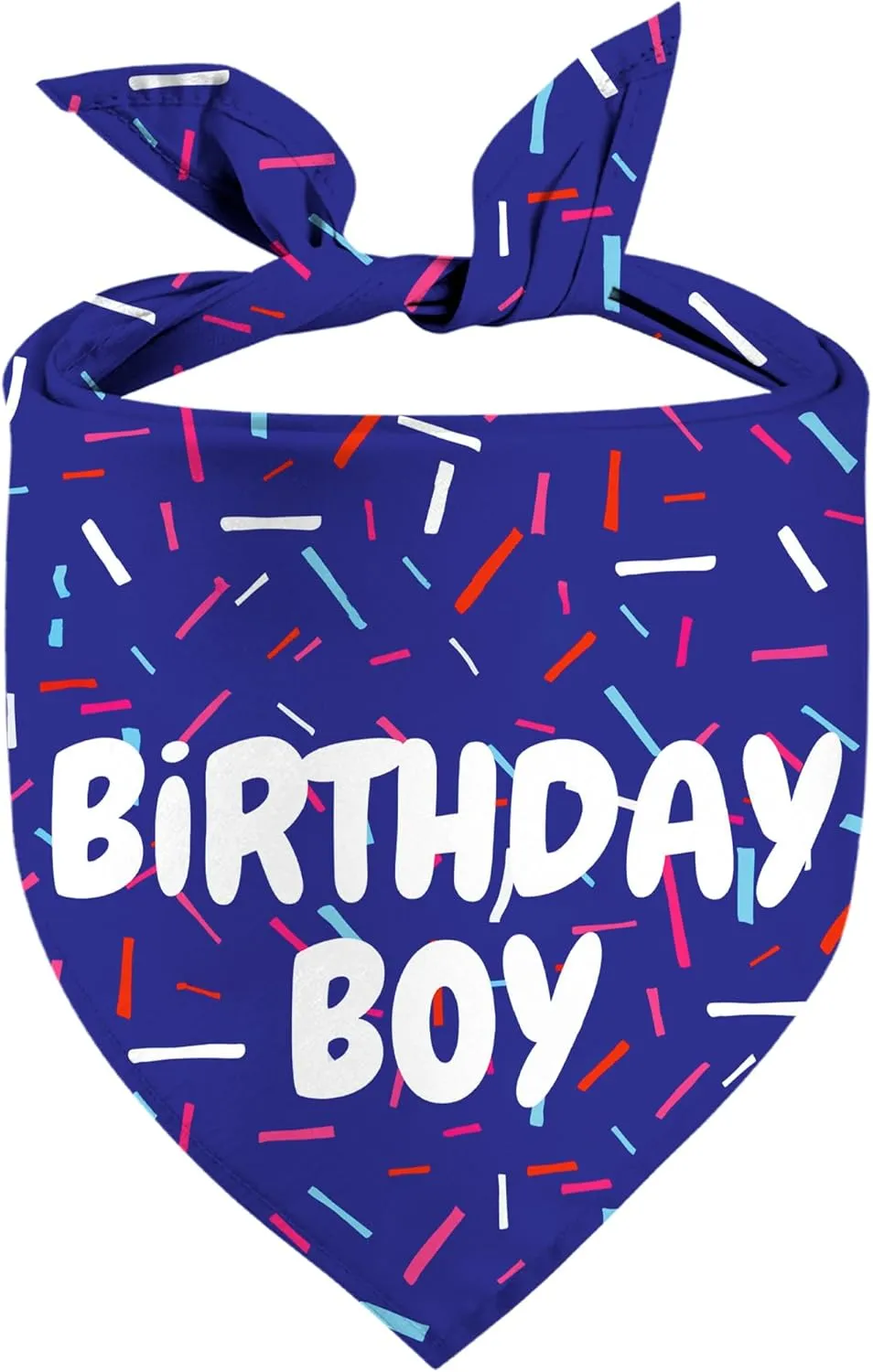 Birthday Boy Dog Bandanas 1 Pack, Blue Birthday Dog Scarfs for Boys, Pet Scarves for Boy HBD Bandanas for Small Medium Large Dogs (Birthday Boy, One Size)