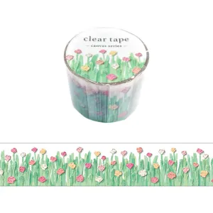 Canvas Flower Garden Clear PET Tape