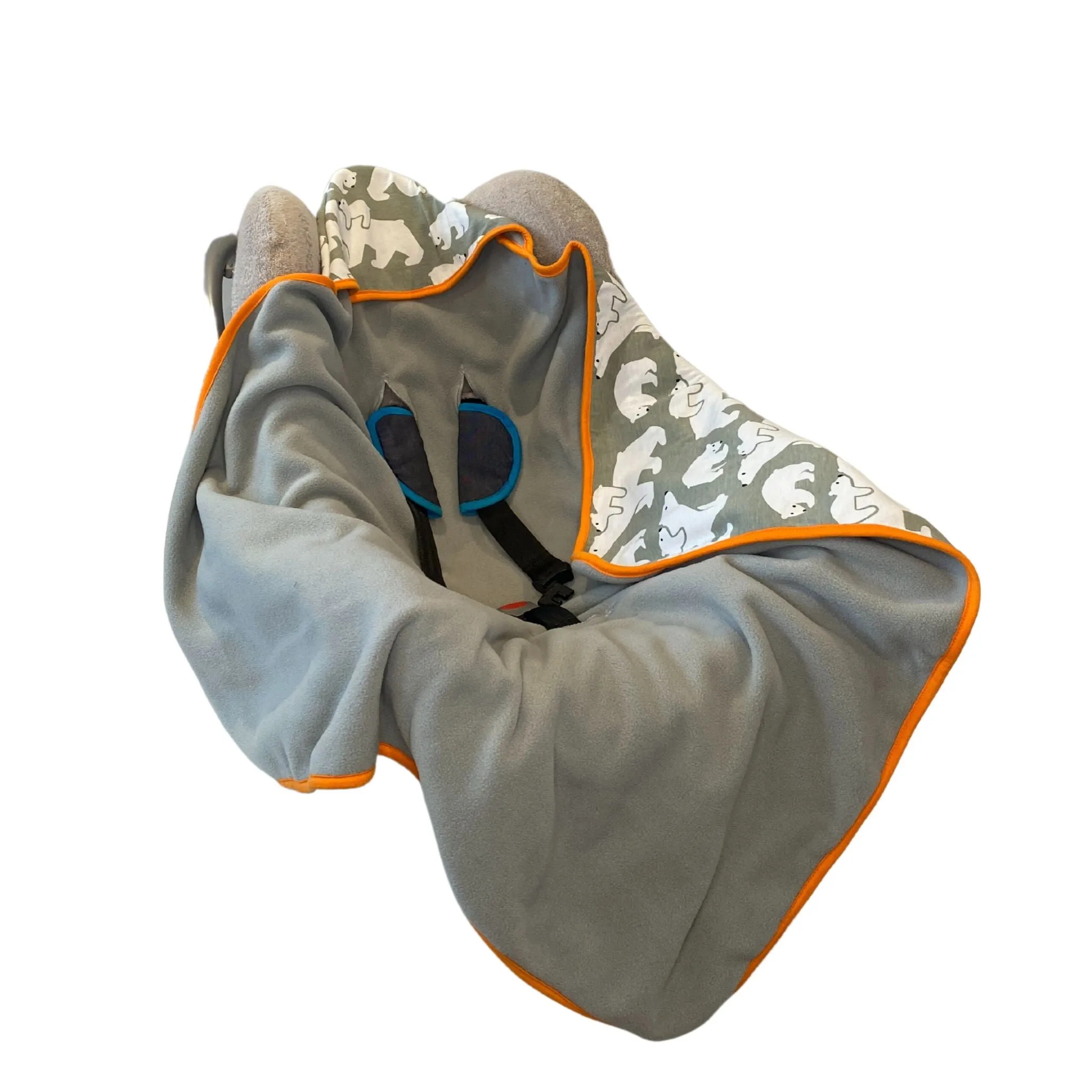 Car Seat Baby Wrap - POLAR BEARS