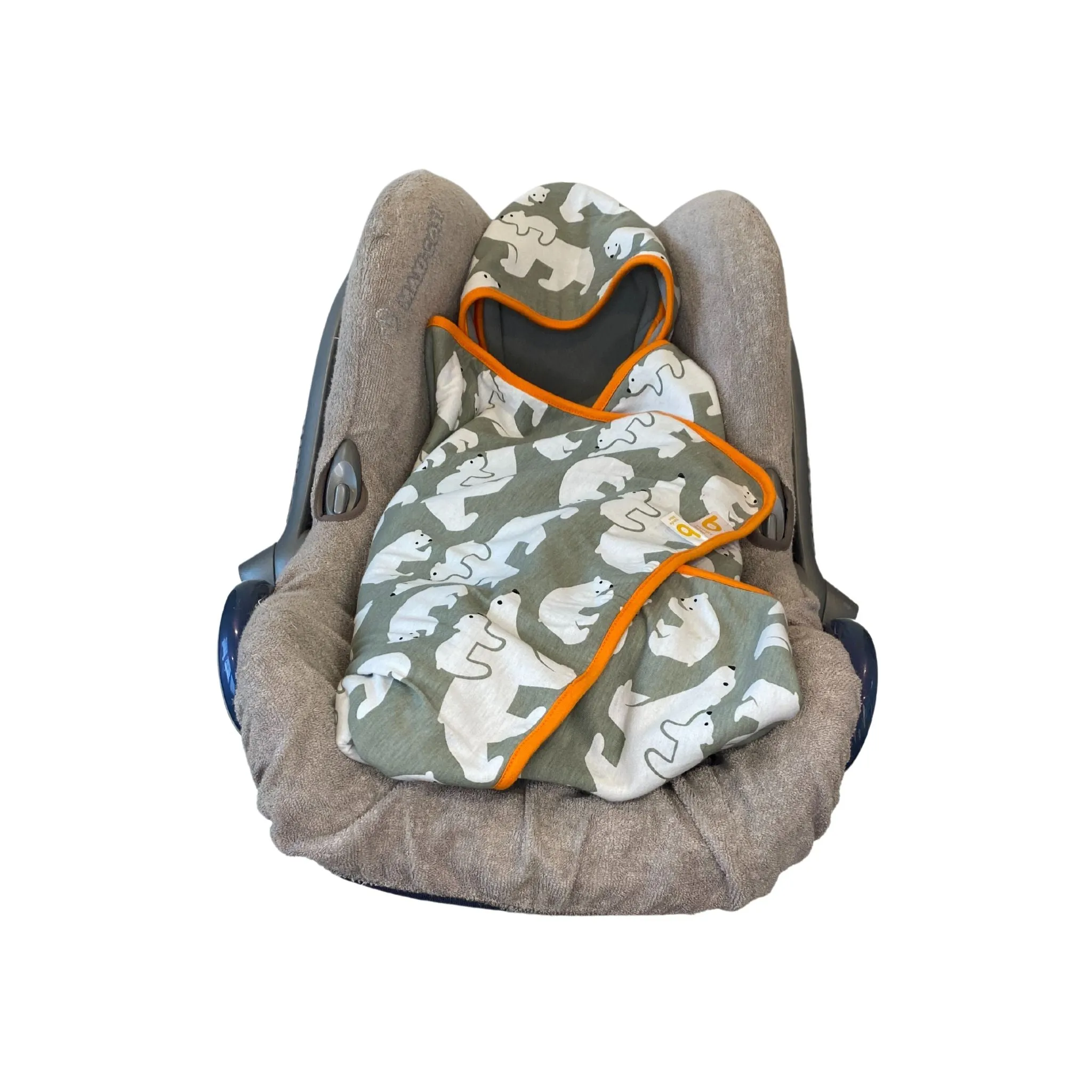 Car Seat Baby Wrap - POLAR BEARS