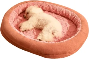 Cat Bed for Indoor Cats, Extra Large Pet Dog Cat Bed Mat, Non-Slip Washable, Warm Soft Comfortable Puppy Cushion Kennel Mat for Small Medium Large Dogs Cats, Suitable for Cats and Dogs Up to 66 Lbs