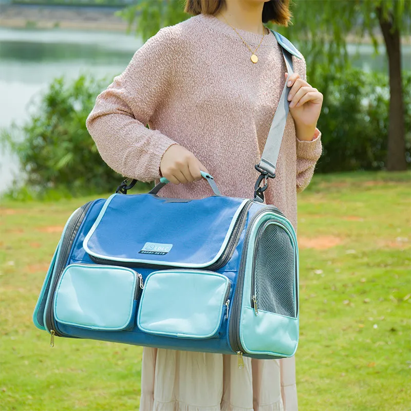Cat Soft-Sided Travel Carrier Foldable Pet Bag