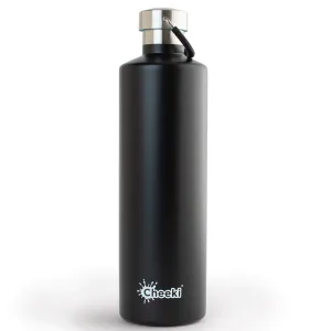 Cheeki 1 Litre Stainless Steel Insulated Bottle - Matte Black
