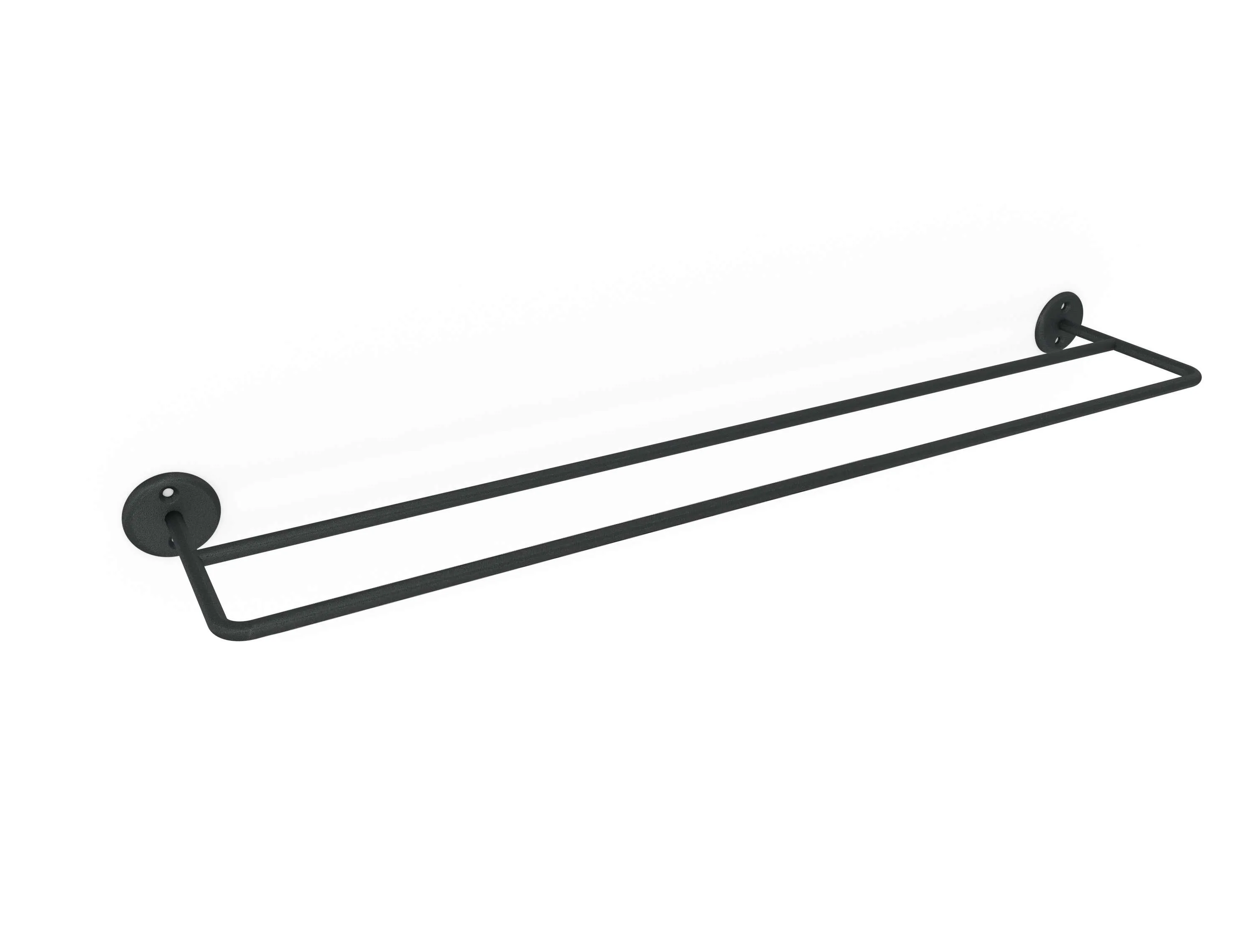Classic Double Rail (600mm) Matt Black