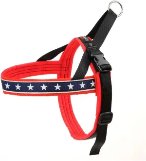 ComfortFlex Patriotic Dog Harness  Fully Padded, Adjustable, Lightweight No-Choke, No-Pull, Non-Chafing Design for Active Dogs, Enhanced Control, Made in The USA - Large, The Patriot