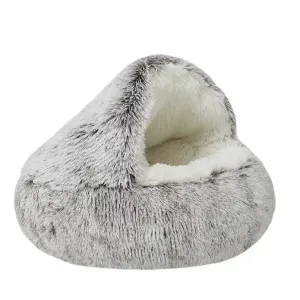 Cozy Pet Bed for Dogs and Cats - SnuggleCave - Plush Comfort - Multiple Sizes & Colors