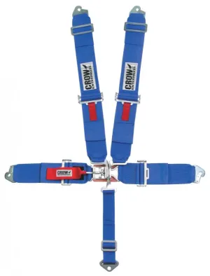 Crow 5-Way Standard 3" Latch & Link - Harness Pads & Springs - Blue