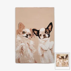 Custom Pet Full Body Knitted Blankets