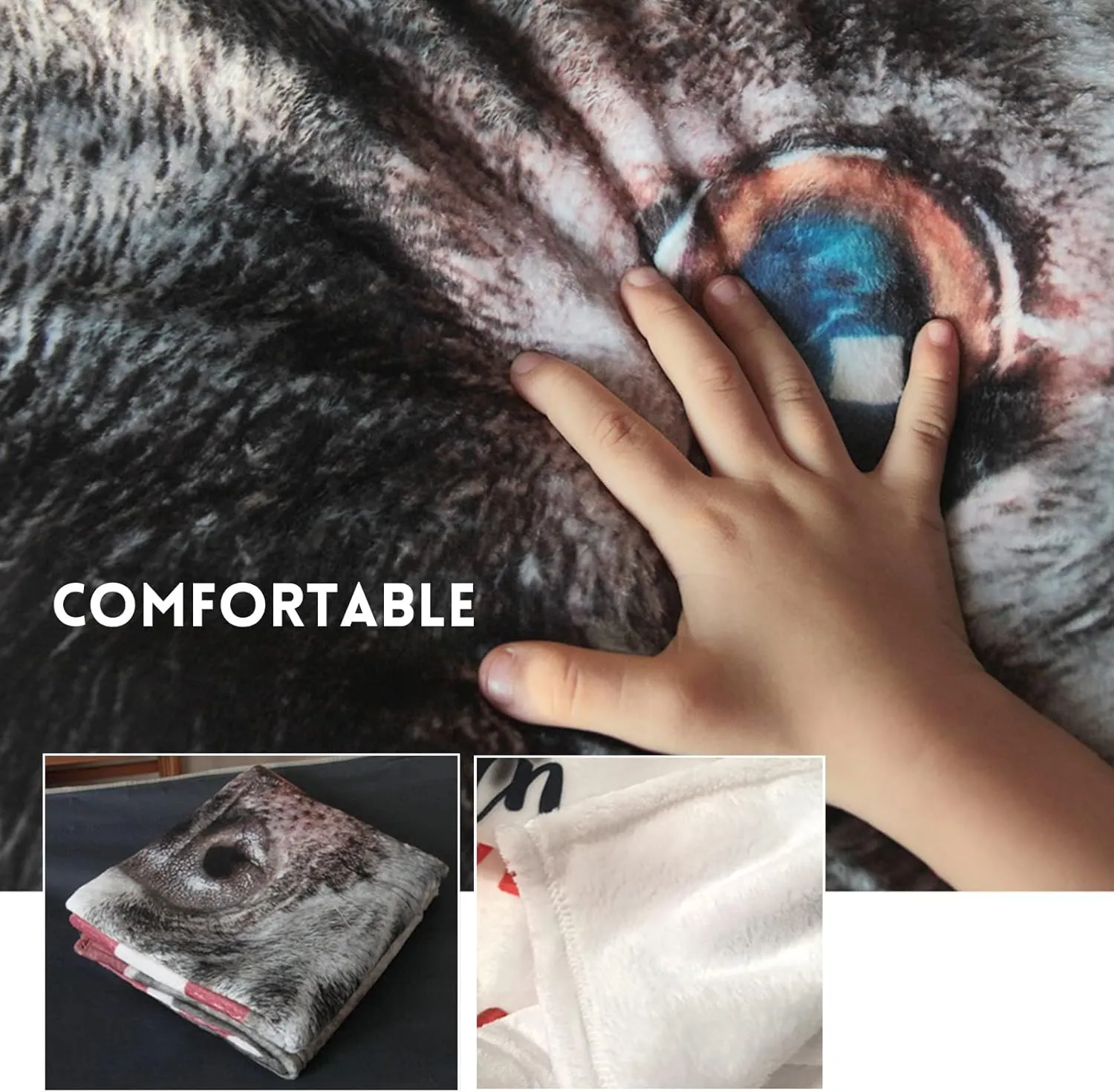 Custom Pet Memorial Blanket with Photo - Personalized Remembrance Gift for Deceased Dogs, Comforting Sympathy Blanket for Bereaved Owners, Soft Plush Tribute for Couch or Bed (Throws 50x60)