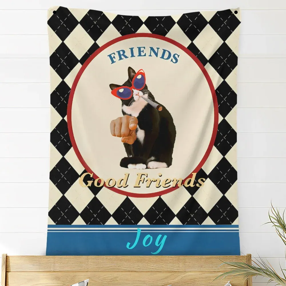 Custom Photo Blankets Personalized Photo Fleece Blanket Painting Style Blanket-For Pet 04