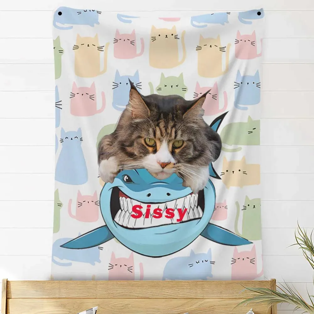 Custom Photo Blankets Personalized Photo Fleece Blanket Painting Style Blanket-For Pet 14