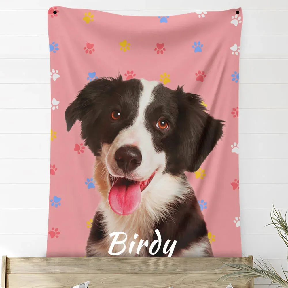 Custom Photo Blankets Personalized Photo Fleece Blanket Painting Style Blanket-For Pet 20