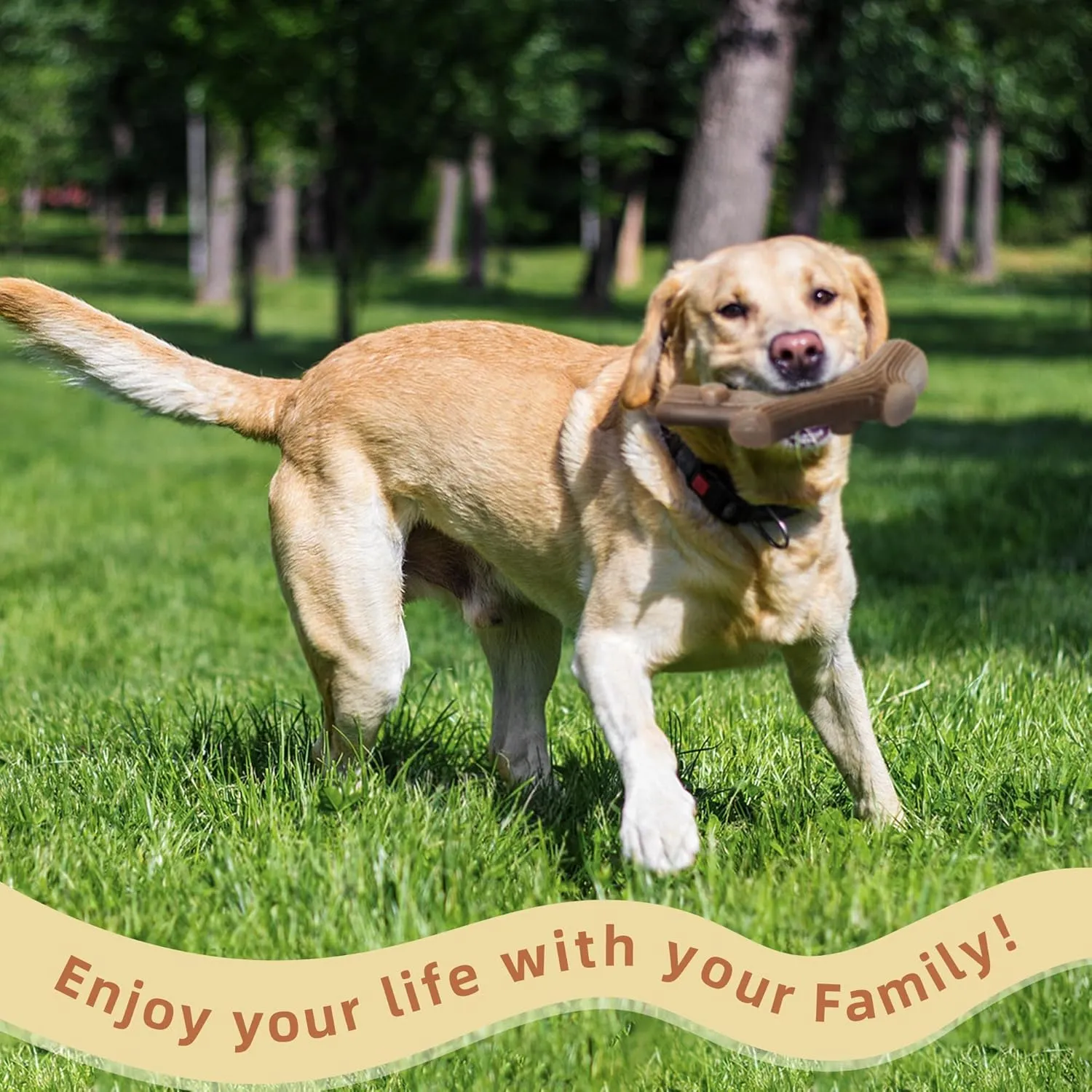 Durable Dog Chew Toys for Aggressive Chewers to Keep Them Busy, Tough Dog Bones with Real Bacon Flavor,Stick