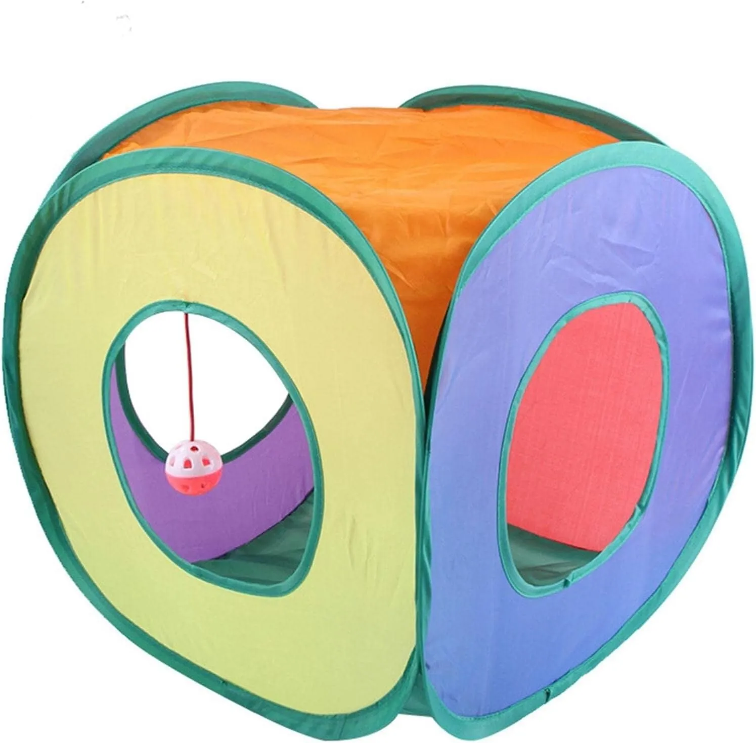 Foldable Cube Cat Tunnels,Cat House Hideaway Cave for Indoor Cats for Cats Kittens Small Dogs Training