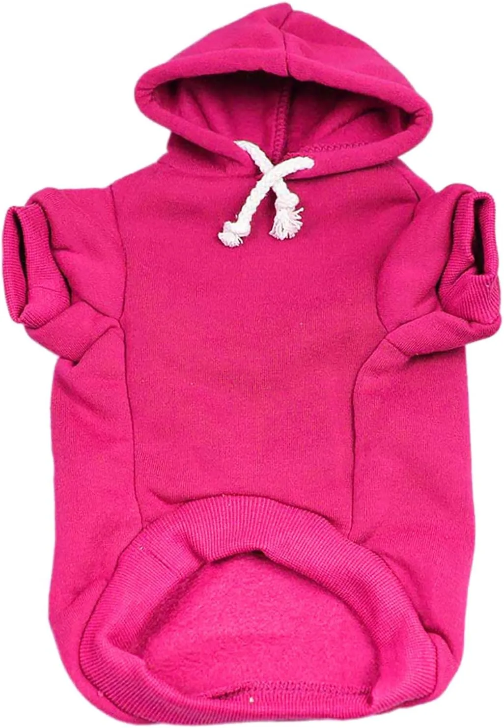 Juneteenth Dog Hoodie Fleece Lined Pullover Sweatshirt with Leash Hole (Hot Pink, X-Small 751)