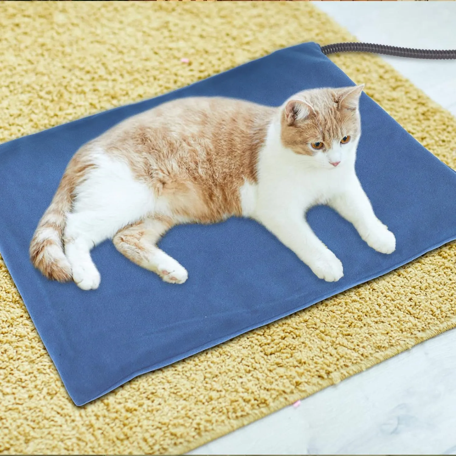 Outdoor Cat Warmer with Timer - Heated Pad for Indoor & Outdoor Use, Ideal for Feral Cats