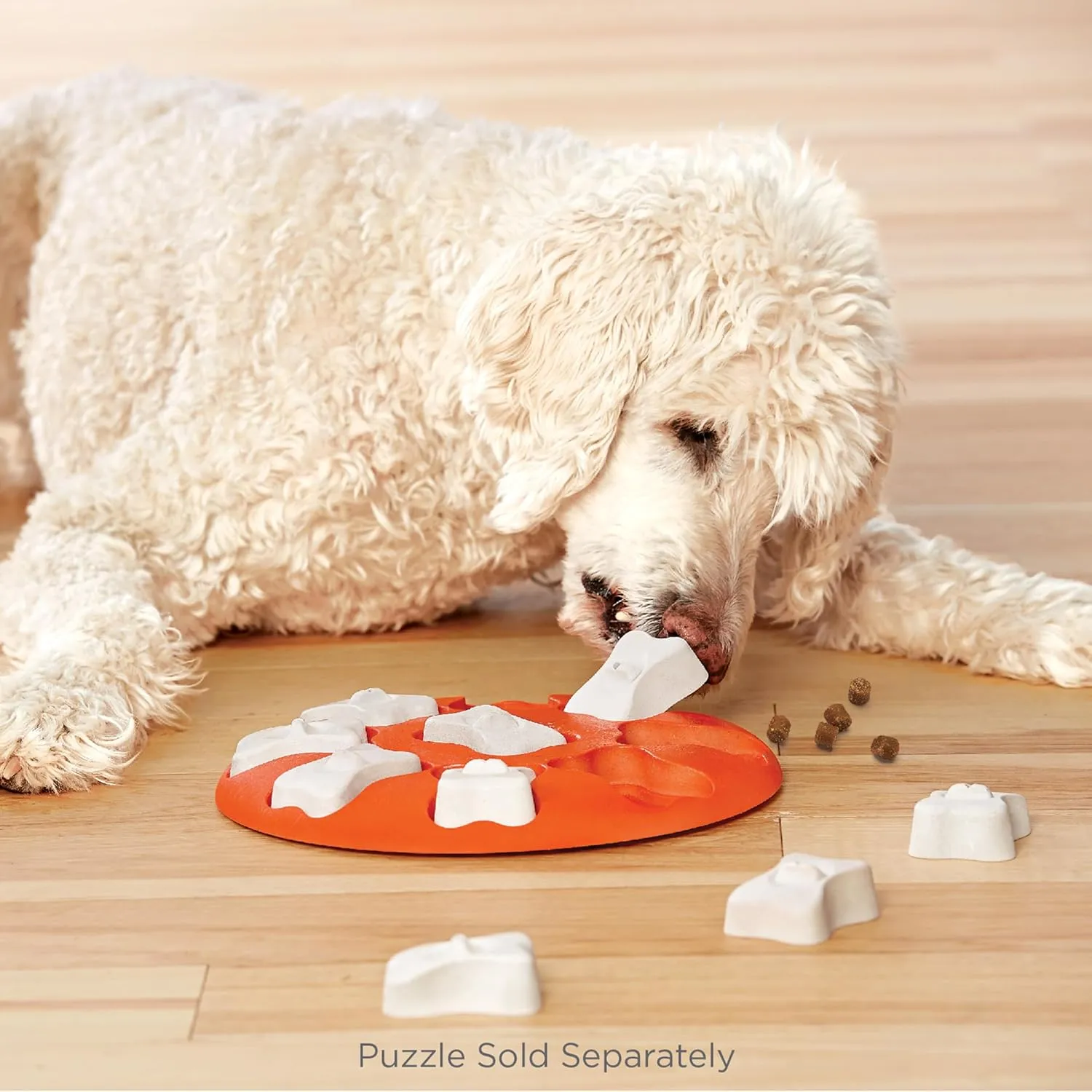 Outward Hound by Nina Ottosson Bone Replacement Parts for Interactive Dog Puzzles - DogBrick, DogTornado, DogSmart, PuppyTornado, PuppySmart, 5-Pack, White