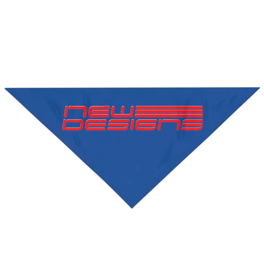 Pet Bandana Icon Logo Red/Blue