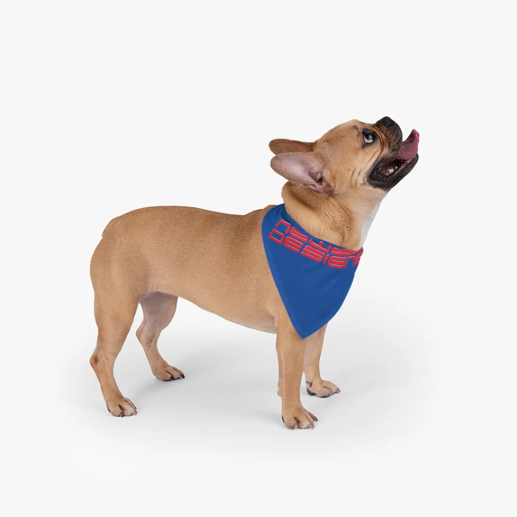 Pet Bandana Icon Logo Red/Blue