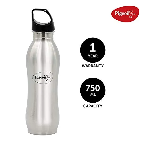 Pigeon By Stovekraft Bling Stainless Steel 750 ml Water Bottle- plastic free water bottle for office and school
