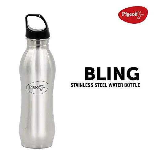 Pigeon By Stovekraft Bling Stainless Steel 750 ml Water Bottle- plastic free water bottle for office and school