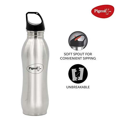 Pigeon By Stovekraft Bling Stainless Steel 750 ml Water Bottle- plastic free water bottle for office and school