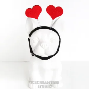 Red/Pink Hearts Headband - Pet Photo Prop
