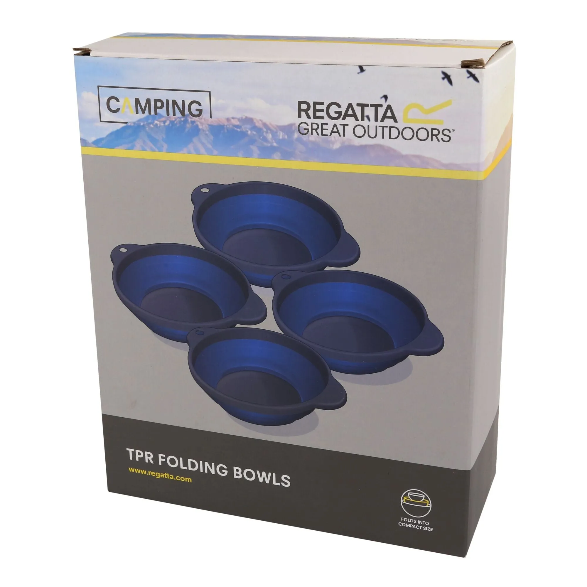 Regatta 4 Pack Rubber Folding Bowls