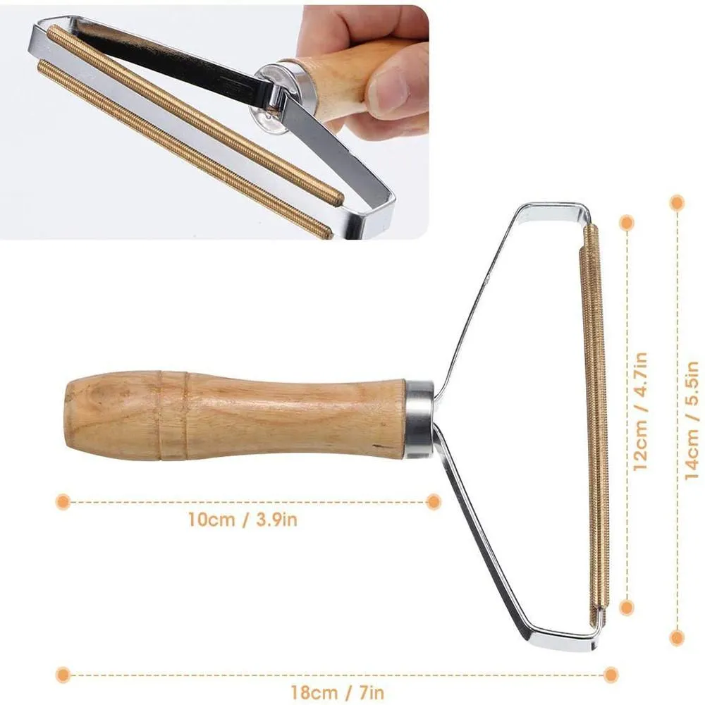 Reusable Portable Wood Lint Remover Pet Hair Remover