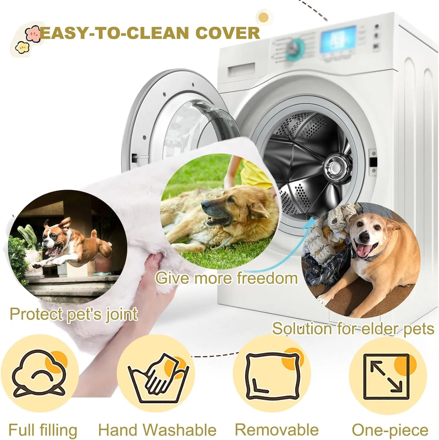 Reversible Dog Bed Mat, Orthopedic Calming Dog Bed,Dog Bed Crate Pad Plush Dog Crate Washable Dog Bed Sofa Pet Bed for Small Medium Large Dogs Removable Washable Dog Bed(Gray,XL)