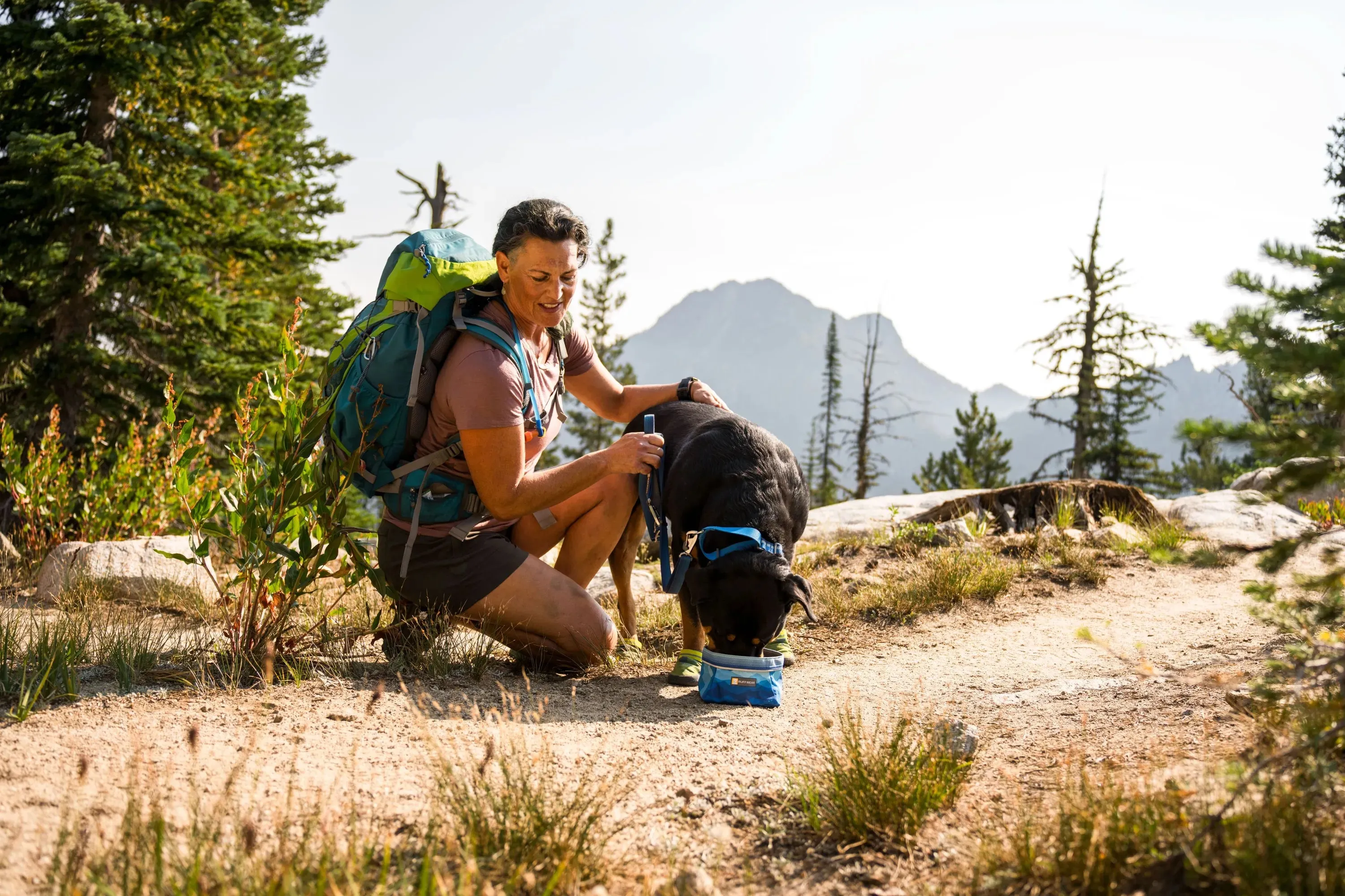Ruffwear Quencher™ Collapsible Dog Food & Water Bowl (Moonlight Mountains)