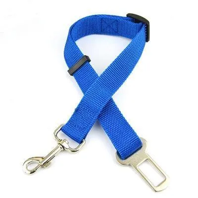 Safety Belt Nylon Pets Dog Cat Seat Lead Leash Adjustable