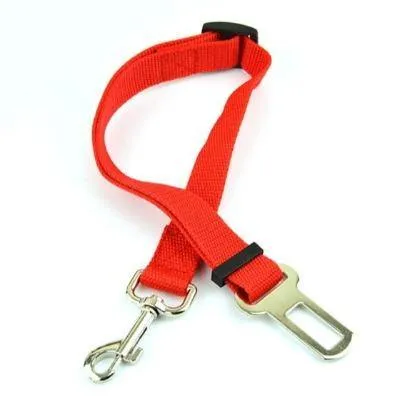 Safety Belt Nylon Pets Dog Cat Seat Lead Leash Adjustable
