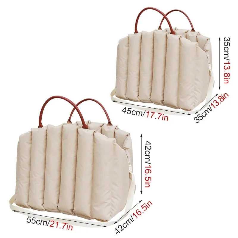 Safety Dog Car Carrier Handbag Seat - Portable Puppy Tote for Small Dogs & Cats