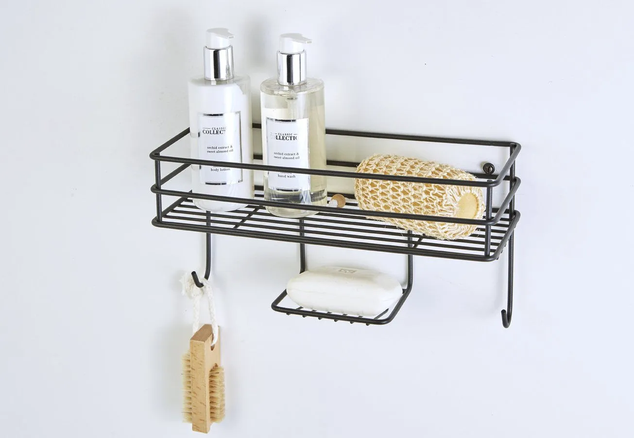Shelf Basket Organiser Matt Black