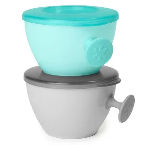 Skip Hop Easy Grab Bowls- Teal & Grey