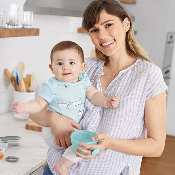 Skip Hop Easy Grab Bowls- Teal & Grey