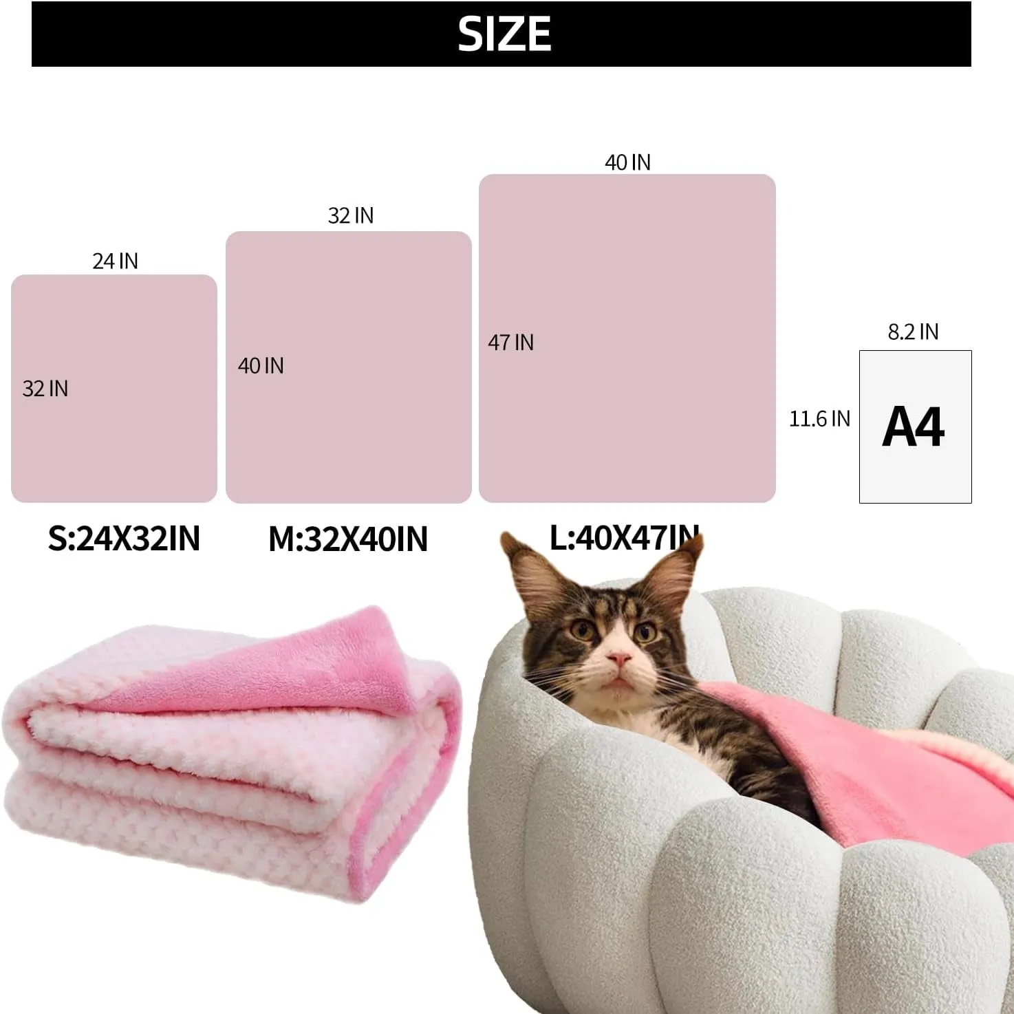Soft & Warm Pet Throw Blanket