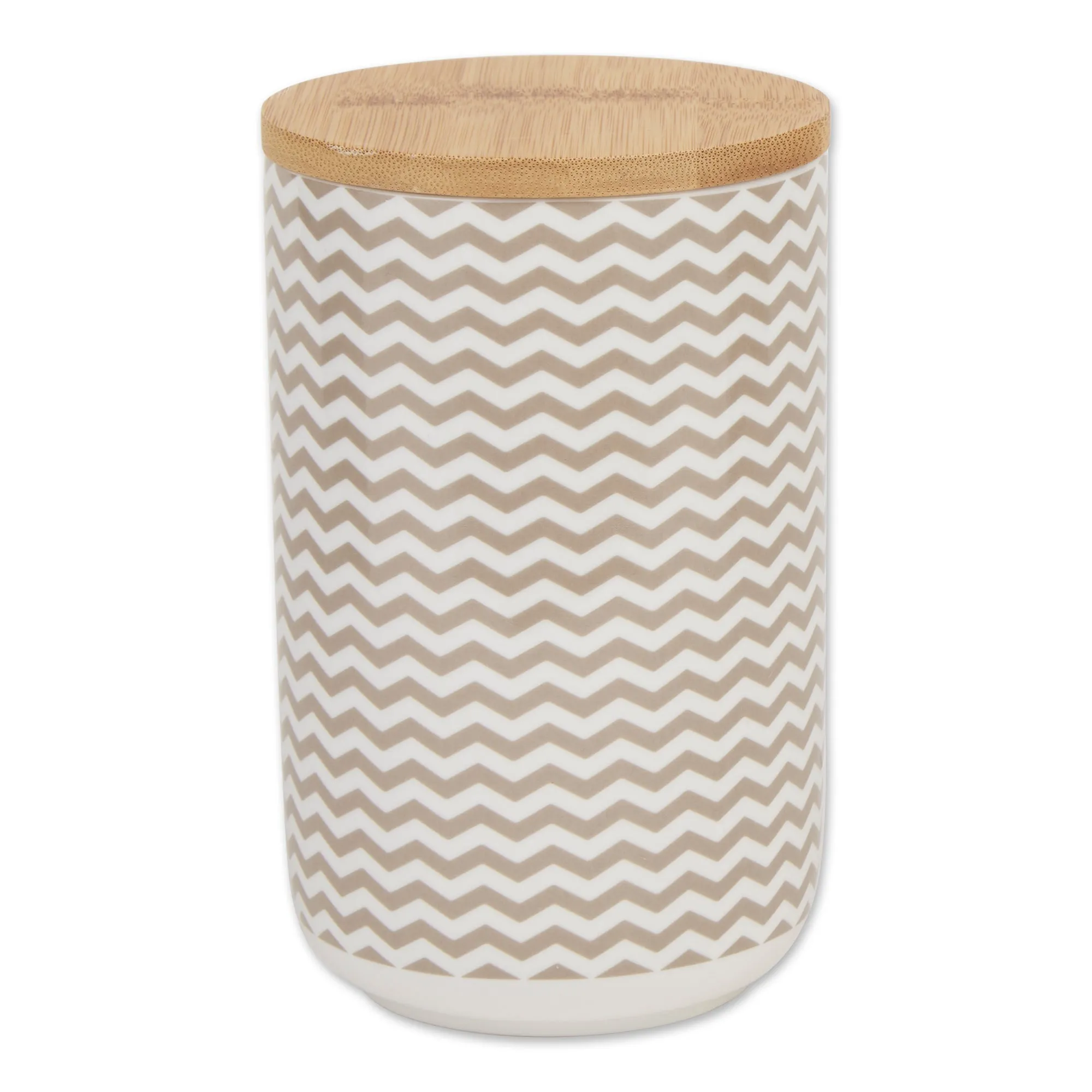 Stone Chevron Ceramic Treat Canister