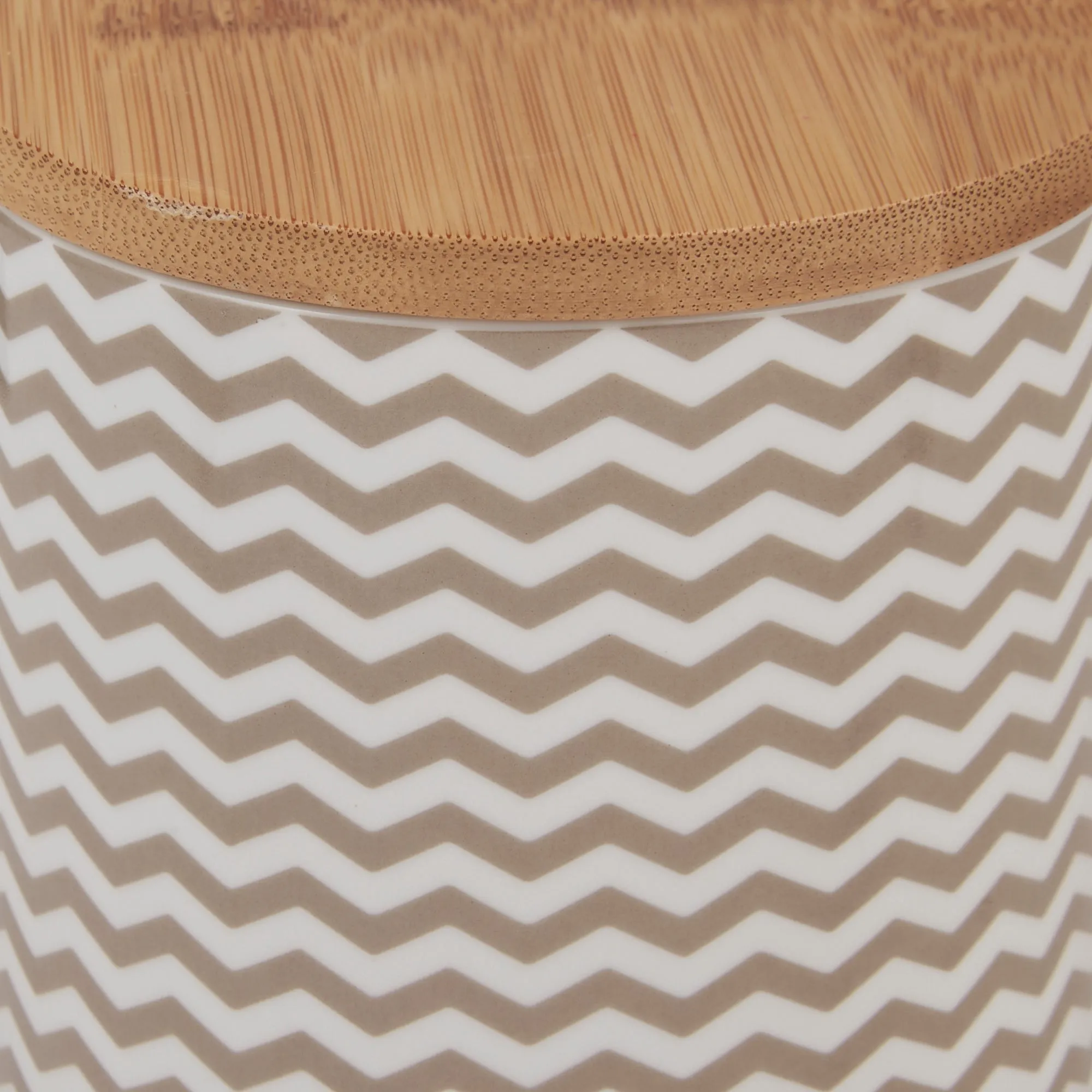 Stone Chevron Ceramic Treat Canister