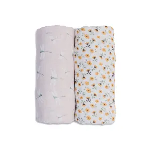 Vintage Floral & Dragonfly Swaddles