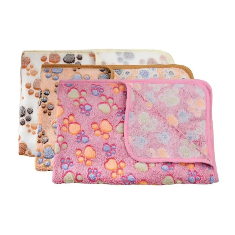 Warm Soft Pet Blanket: Plush Sleeping Mat for Dogs and Cats